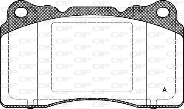 OPEN PARTS Bremžu uzliku kompl., Disku bremzes BPA0666.10
